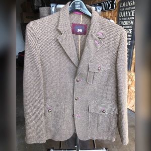 Very stylish Unconstructed Wool tweed Blazer